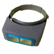 Load image into Gallery viewer, Visor-type hands-free headband magnifier with light, visor-type, lenses 1.5X to 3.5X