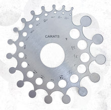 Load image into Gallery viewer, Diamond-comparison sizes (aluminium gauge)