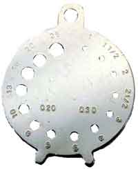 Simple alluminium diamond gauge