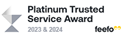Feefo Platinum Trusted Service Award 2023 & 2024