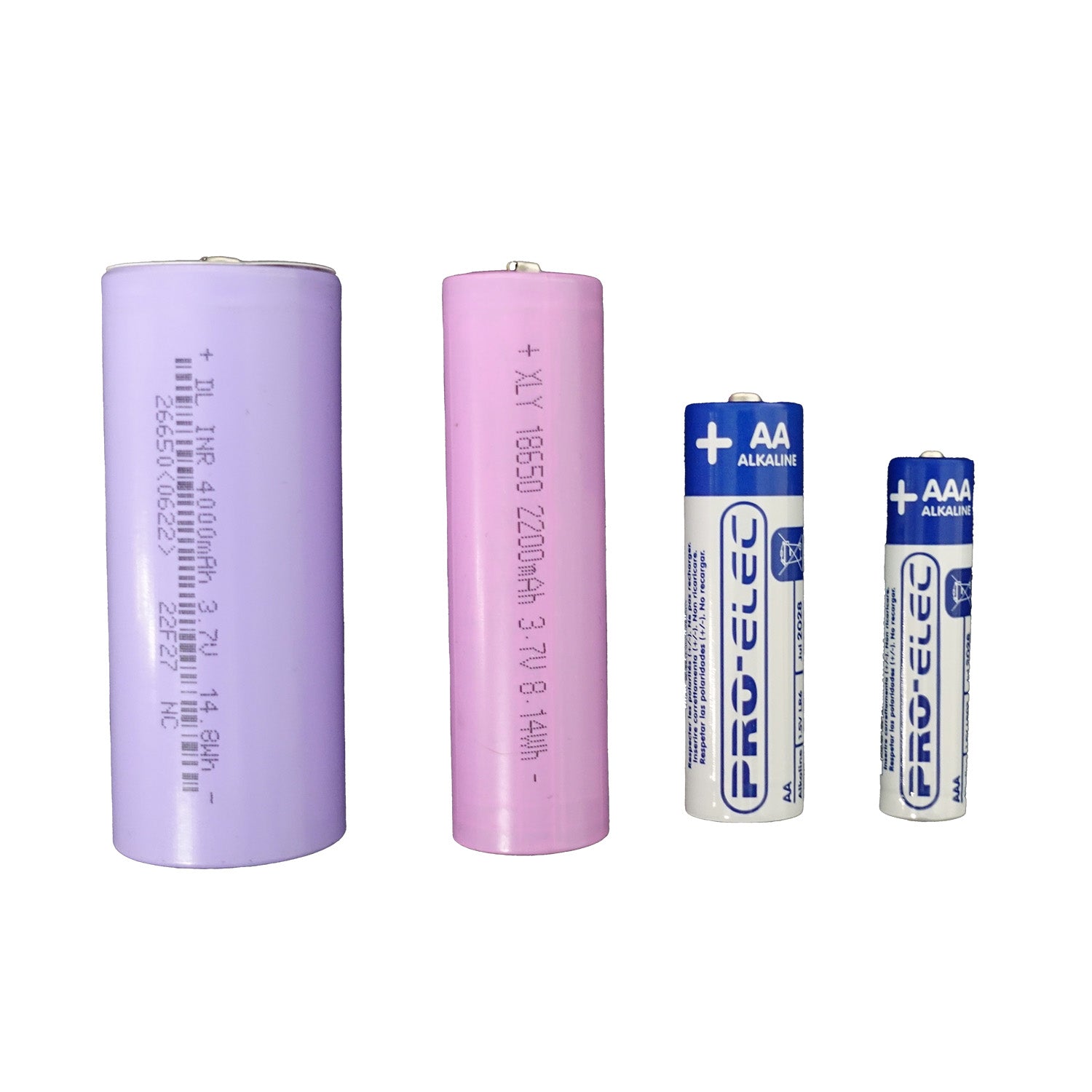 Battery, rechargeable lithium 18650