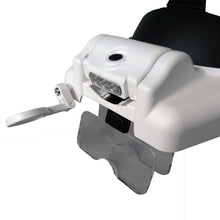 Load image into Gallery viewer, Most versatile hands-free headband magnifier, lenses 1.5X to 14X + battery light

