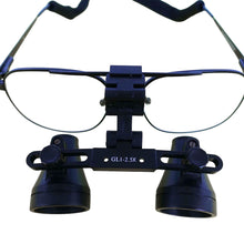 Load image into Gallery viewer, Binocular surgeon&#39;s-type magnifier on spectacle frame
