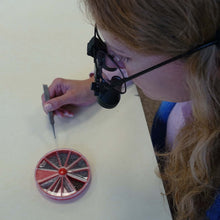 Load image into Gallery viewer, Binocular surgeon&#39;s-type magnifier on spectacle frame
