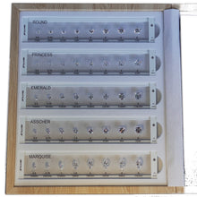 Load image into Gallery viewer, Sizes and cuts of diamonds (set of 80 stones)
