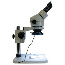 Load image into Gallery viewer, Stereo Zoom Microscope, 7X to 45X + rim light
