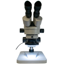 Load image into Gallery viewer, Stereo Zoom Microscope, 7X to 45X + rim light
