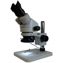 Load image into Gallery viewer, Stereo Zoom Microscope, 7X to 45X + rim light
