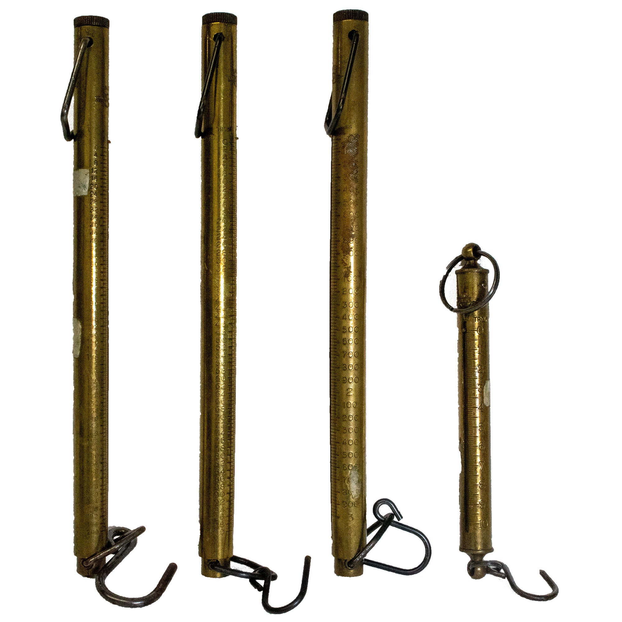 Salter brass spring balance, 10oz Troy [F2-2]
