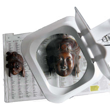 Load image into Gallery viewer, Huge magnifier, clamps to bench, long-reach articulated arm, illuminated
