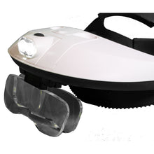 Load image into Gallery viewer, Binocular headband magnifier, 5 lenses can be used singly or in pairs. Also an LED light.
