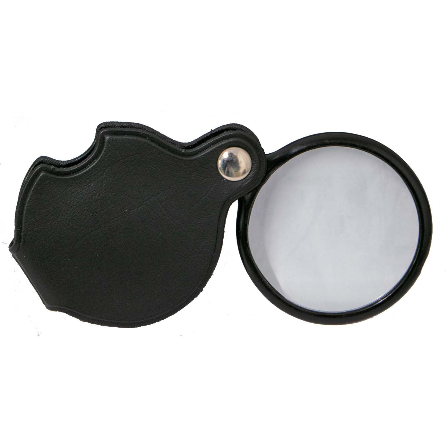 Folding Magnifier - round, in soft case