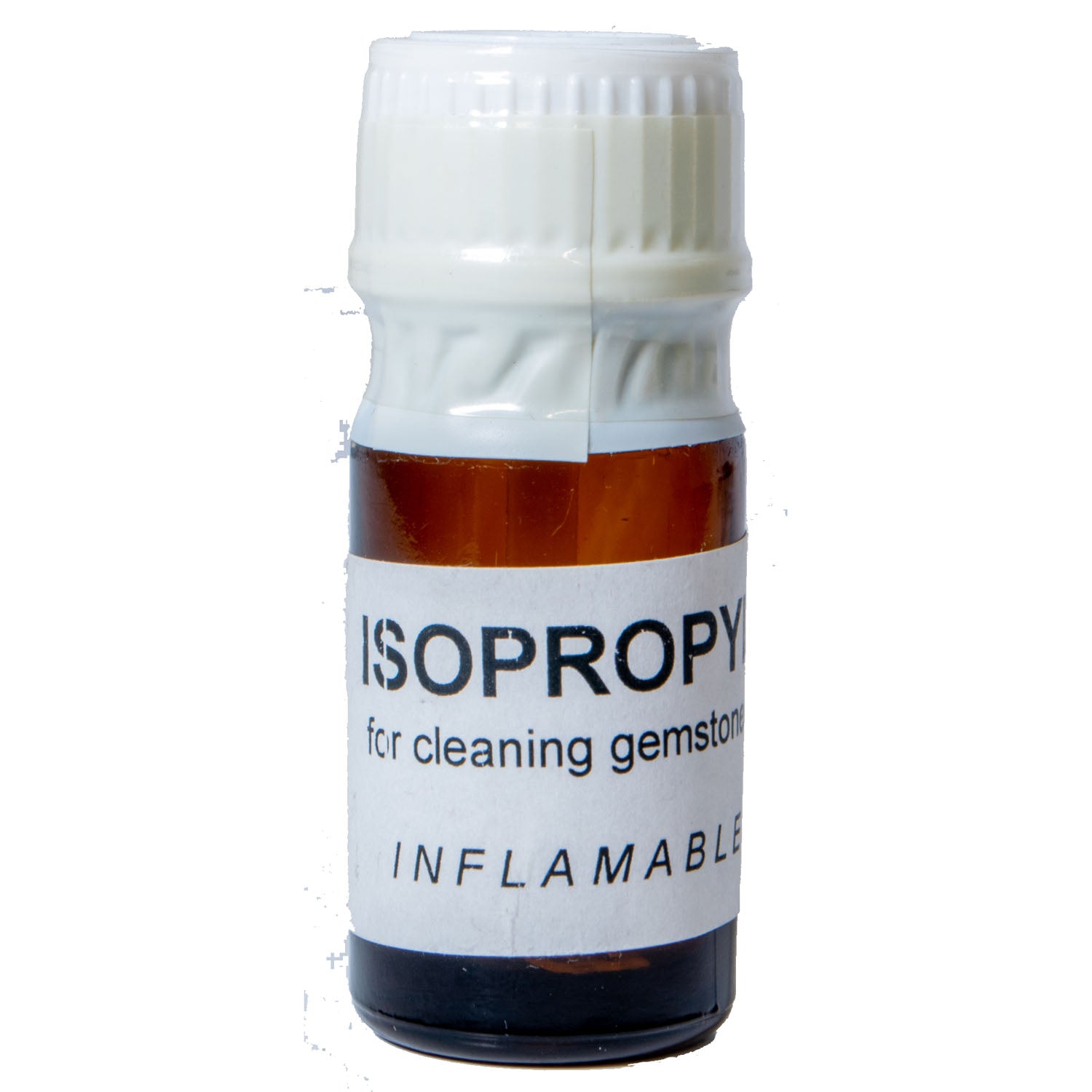 Bottle of Isopropyl for cleaning stones