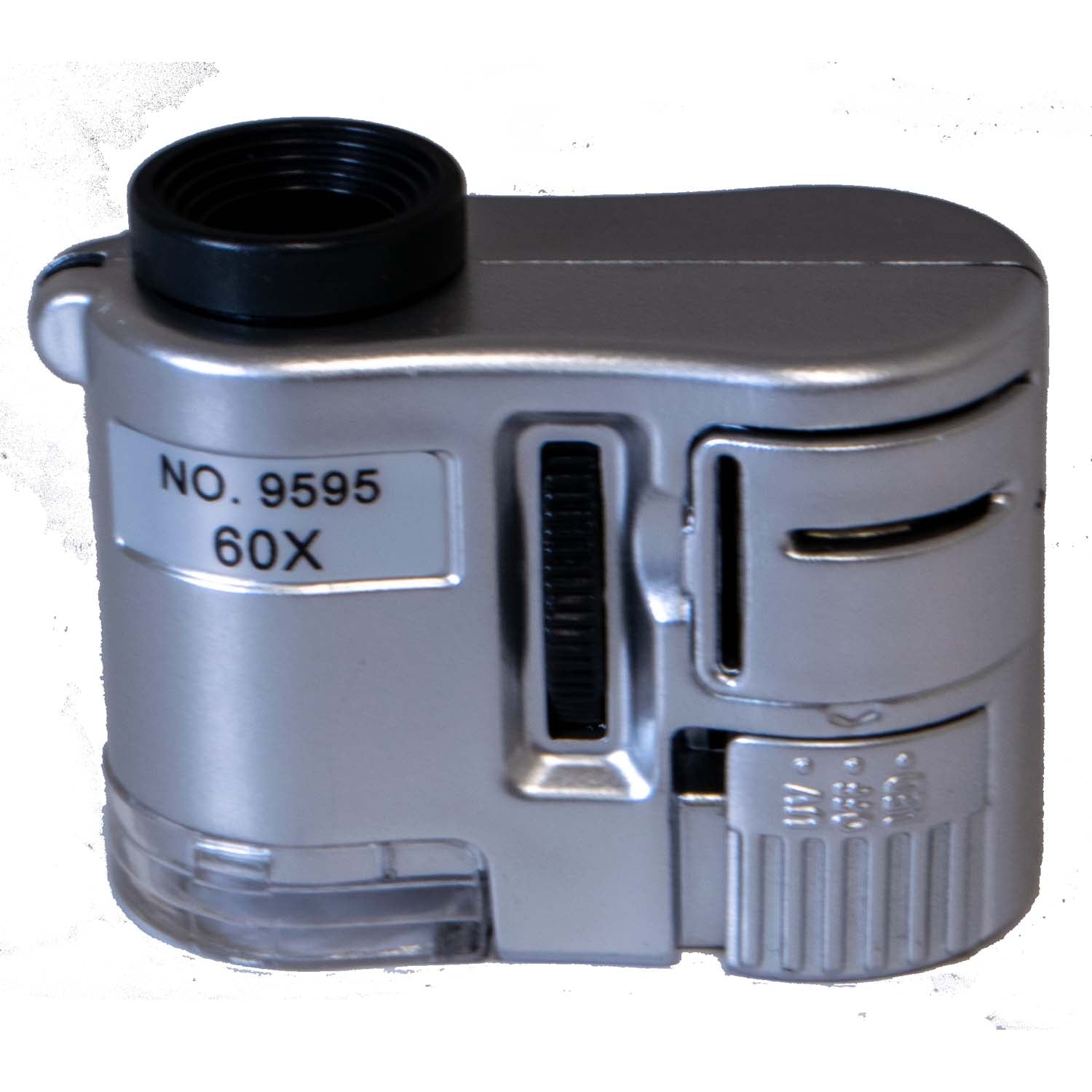 Pocket Microscope with light, 60X + UV light + free iPhone adaptor for iP4