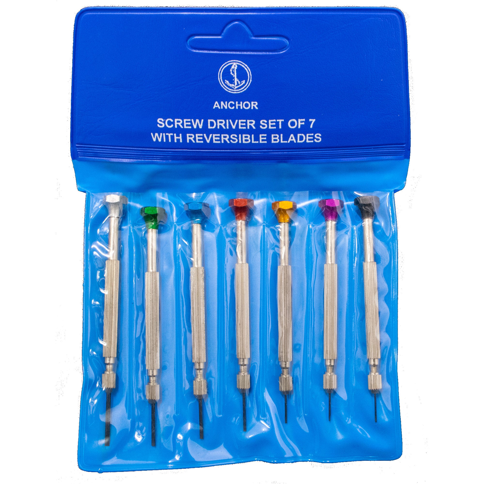 Set of 7 screwdrivers,  0.7mm to 1.4mm