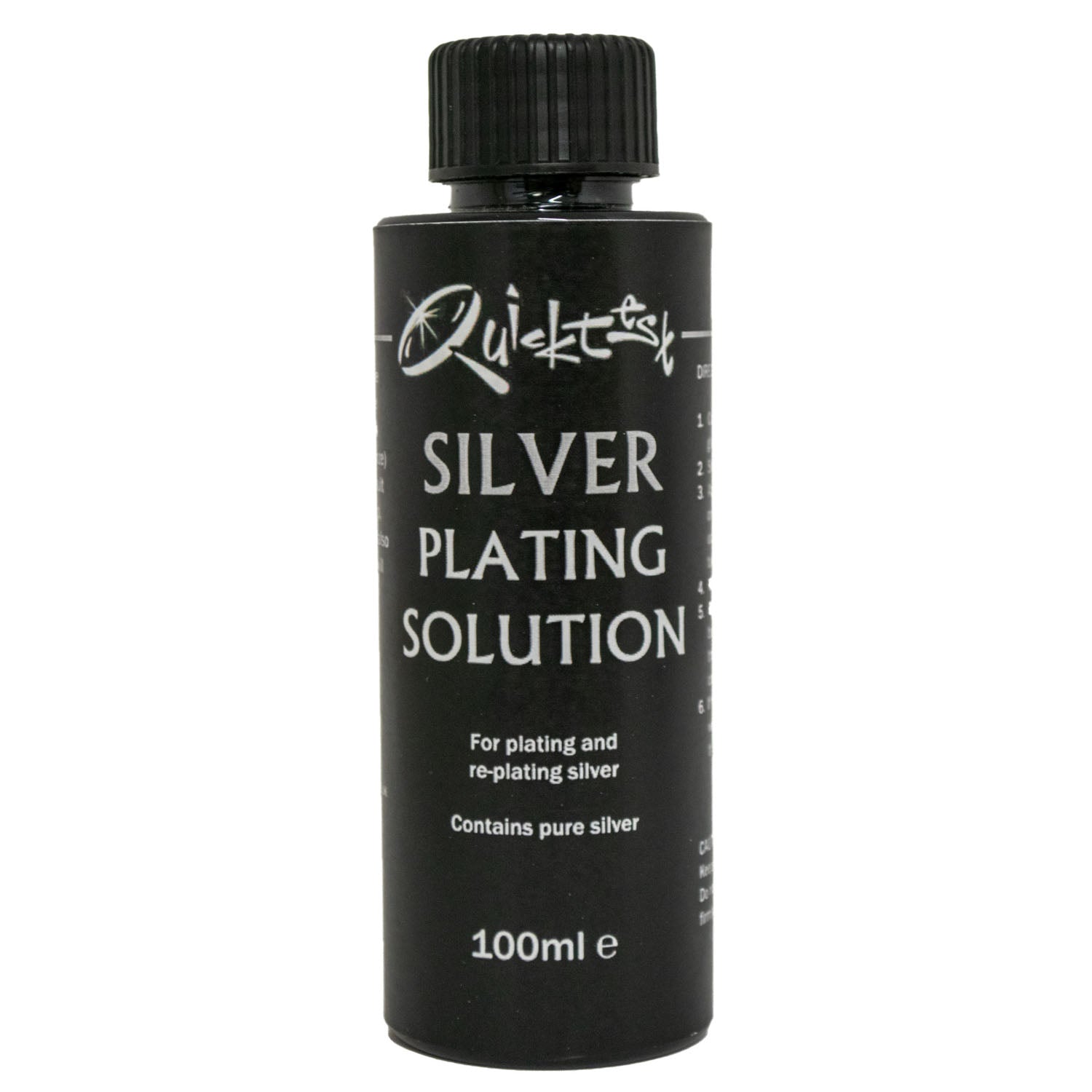 Silvering Solution Silver plating solution, 100ml | Quicktest
