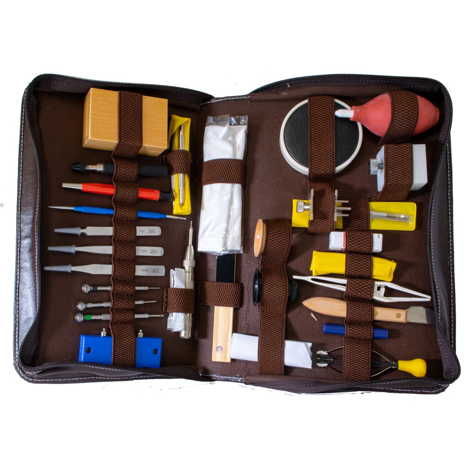 Toolset for watch repairs, large